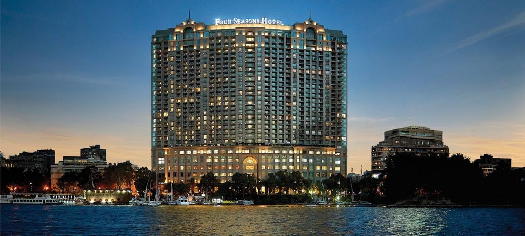 Africa Egypt Four Seasons Hotel Cairo at the Nile Plaza exterior