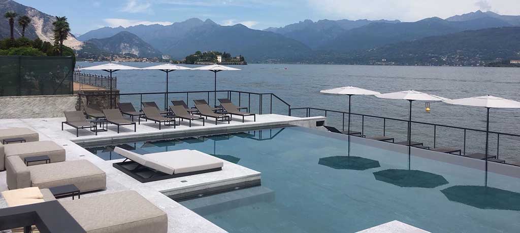Europe Italy Stresa Hotel La Palma Pool