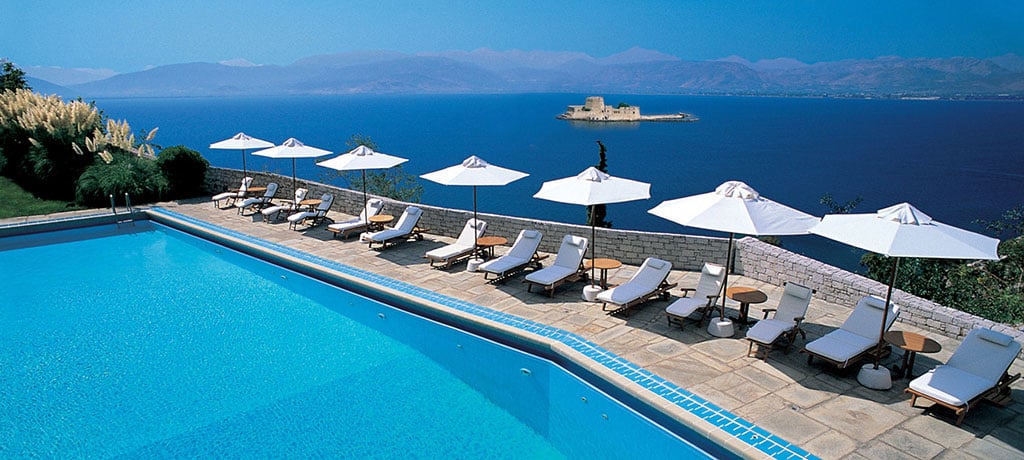Europe Greece Nafplion Nafplia Palace Hotel Villas Pool