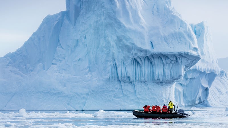 The Best Places To Travel In 2024 Abercrombie Kent   Antarctica Icebergs Zodiac Guests 800x450 