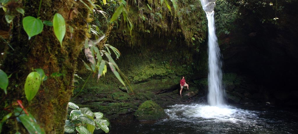 waterfall near ambua hydro