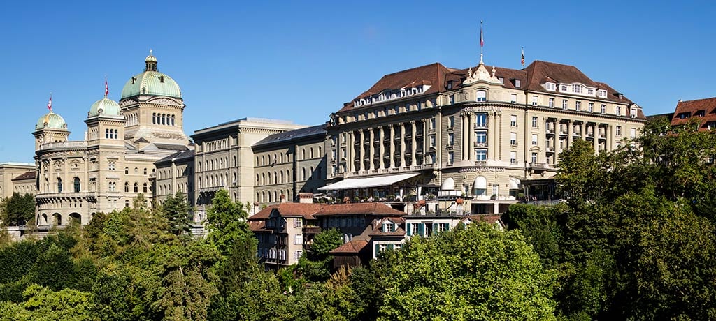 Europe Switzerland Bellevue Palace Bern