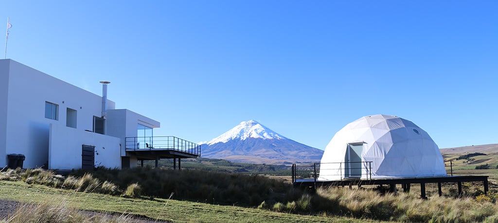 Latin America Ecuador Cotopaxi Natl Park Cotopaxi Sanctuary Lodge exterior