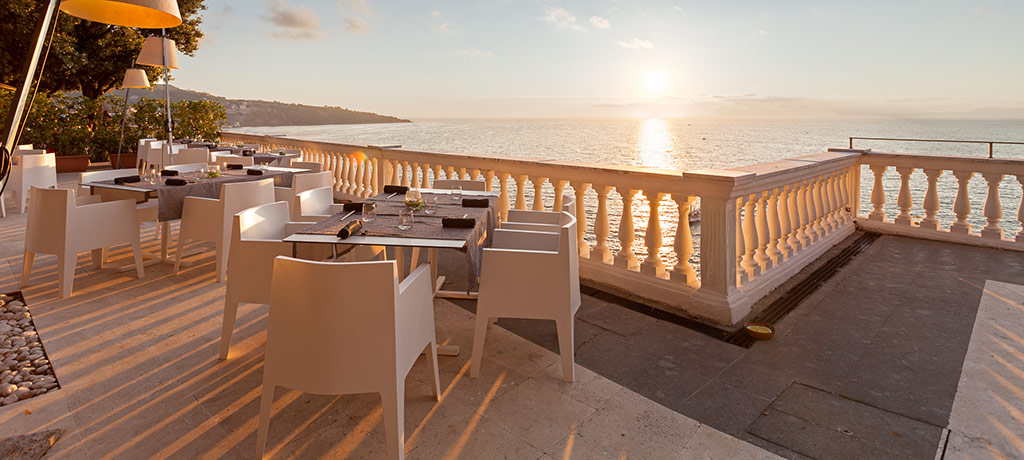 Europe Italy Sorrento Grand Hotel Cocumella terrace