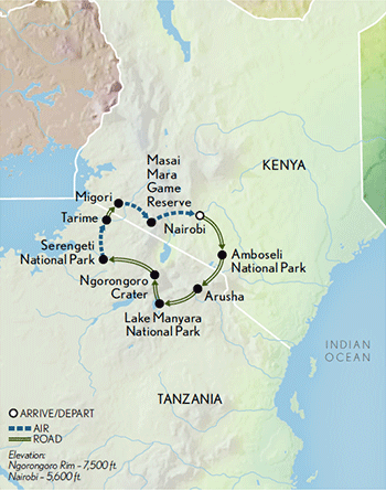 Kenya And Tanzania Map 2019 