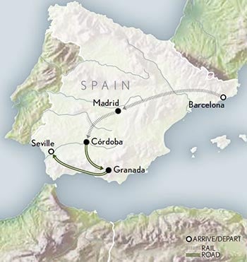 Tailor Made Spain: Inspiring Iberia Itinerary Map